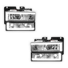 GMC K3500 SLE / SLT (1988 - 2000) C-LED DRL Replacement Headlights LH + RH