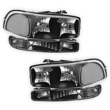 GMC Sierra 1500 SLE / SLT (1999 - 2007) Replacement Headlights and Bumper Lights LH + RH