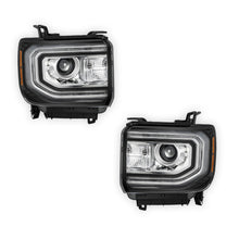 GMC Sierra 1500 Denali / SLE / SLT (2016 - 2018) Replacement LED DRL HID/Xenon OE Style Headlights LH + RH