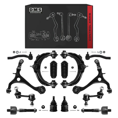 Honda Accord (2003 - 2007) Control Arms and Sway Bar Links Complete Suspension Kit LH + RH