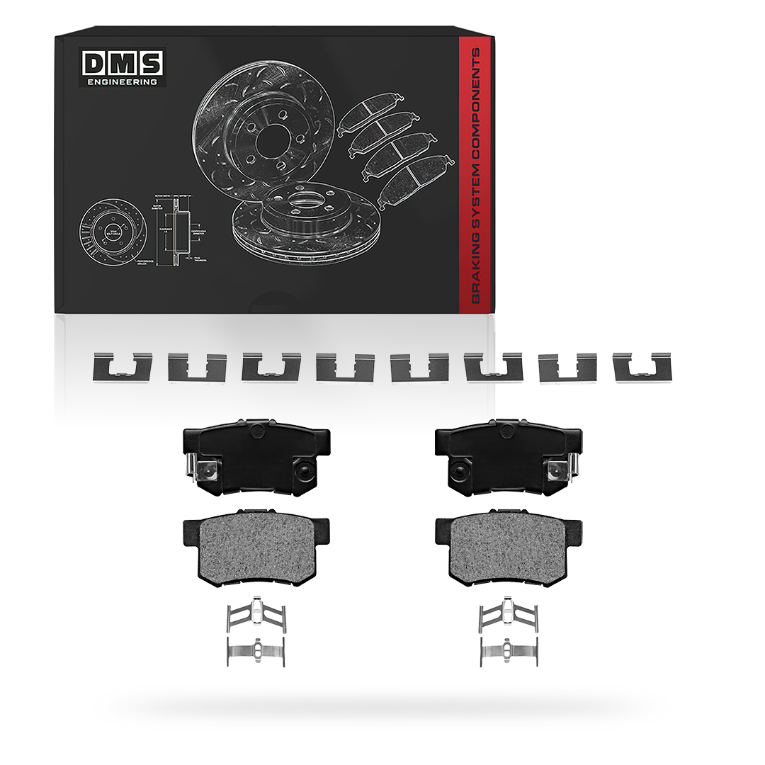 Honda Accord (2003 - 2007) Front and Rear Drilled and Slotted Brake Rotors and Brake Pads LH + RH