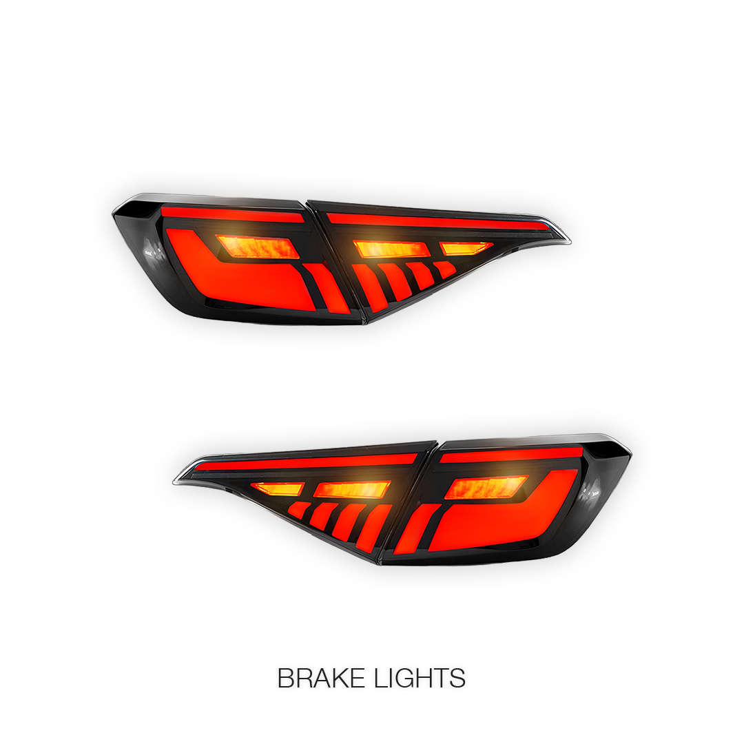 Honda Civic Sedan (2022 - 2024) Sequential V2 Demon Eye Smoked LED Inner and Outer Tail Lights LH + RH