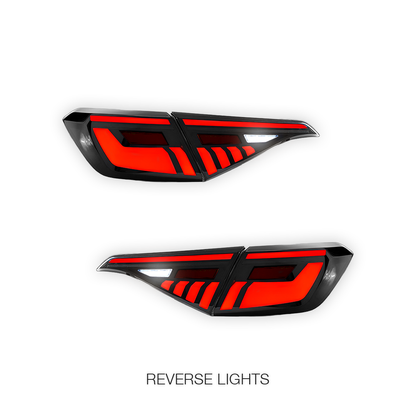 Honda Civic Sedan (2022 - 2024) Sequential V2 Demon Eye Smoked LED Inner and Outer Tail Lights LH + RH
