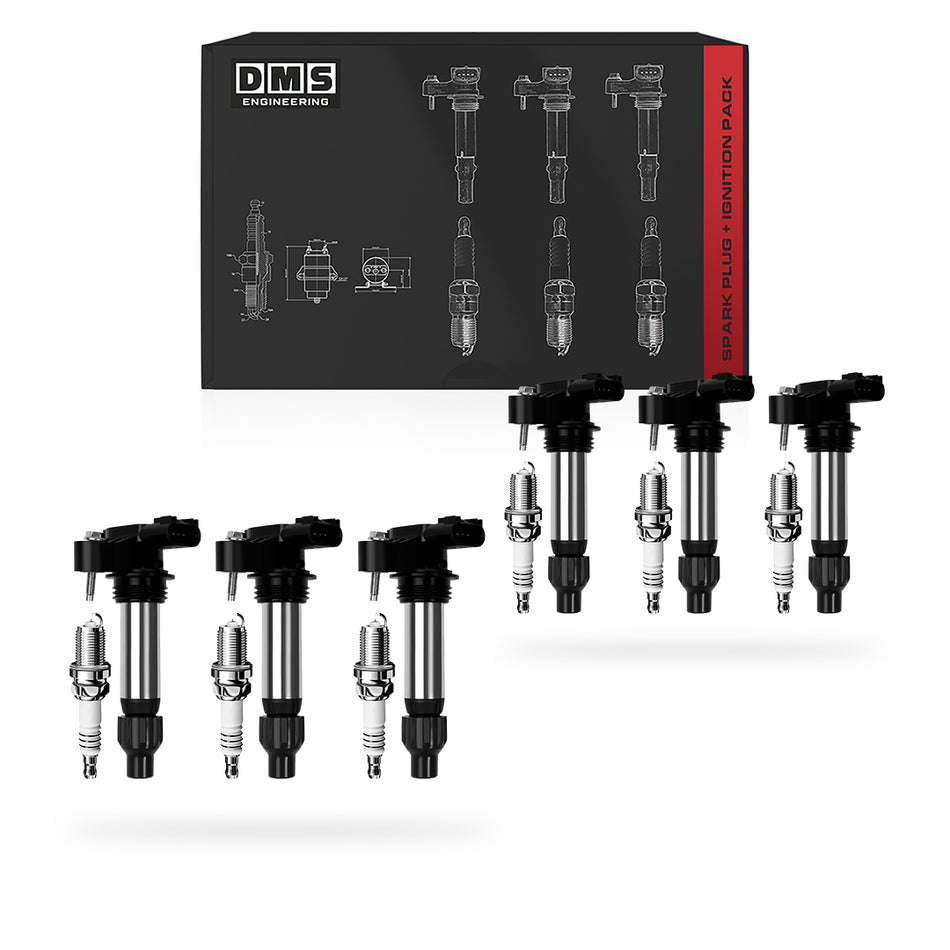 Buick Enclave CX / CXL / Premium (2010 - 2019) 3.6L Ignition Coils and Spark Plugs Complete Set