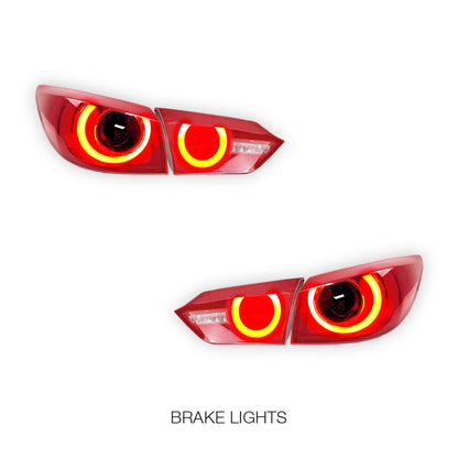 Infinity Q50 (2014 - 2017) LED Red Inner and Outer Tail Lights LH + RH