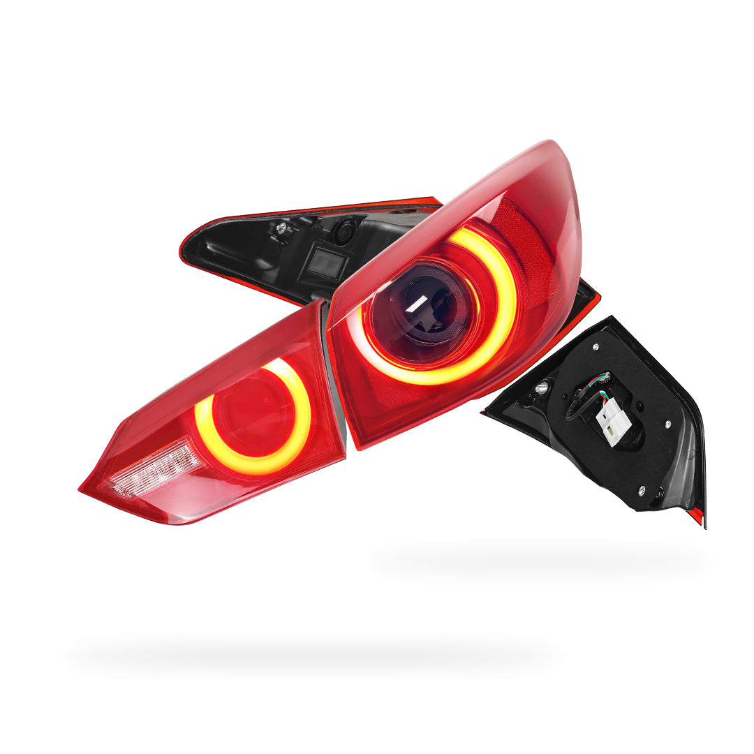 Infinity Q50 (2014 - 2017) LED Red Inner and Outer Tail Lights LH + RH