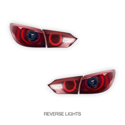 Infinity Q50 (2014 - 2017) LED Red Inner and Outer Tail Lights LH + RH