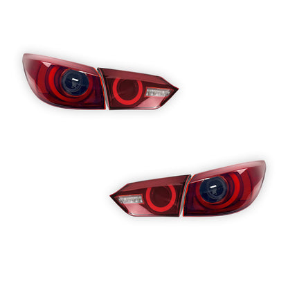 Infinity Q50 (2014 - 2017) LED Red Inner and Outer Tail Lights LH + RH
