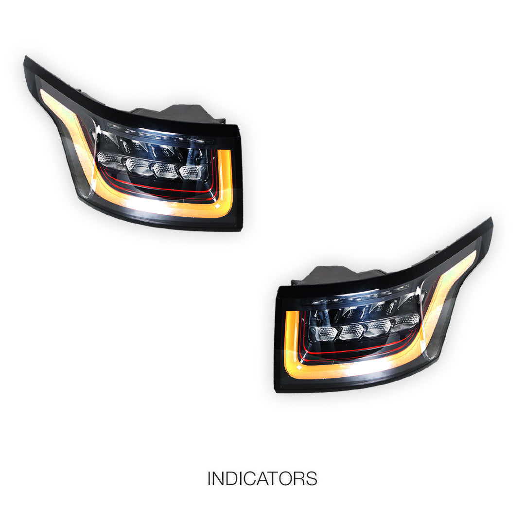 Land Rover Range Rover Sport (2014 - 2018) Black LED Tail Lights LH + RH