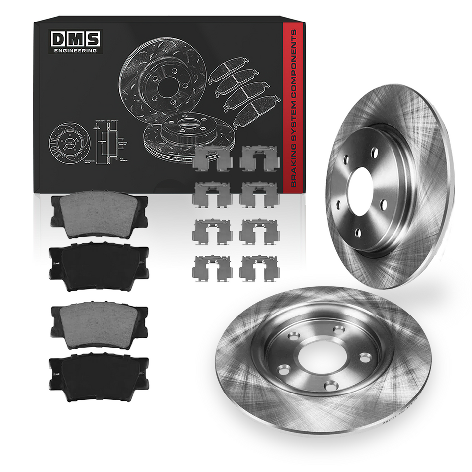 Toyota Avalon (2008 - 2012) Front and Rear Standard Brake Rotors and Brake Pads LH + RH
