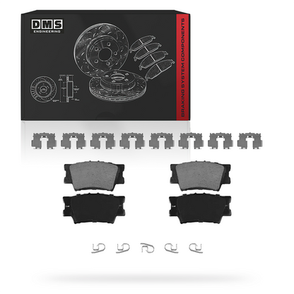 Lexus ES350 (2007 - 2012) Front and Rear Standard Brake Rotors and Brake Pads LH + RH