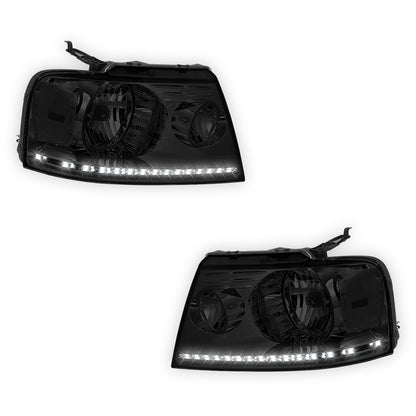 Lincoln Mark LT (2006 - 2008) LED DRL Replacement Headlights LH + RH