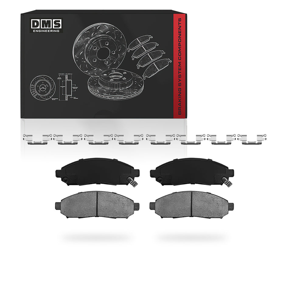 Nissan Frontier (2005 - 2019) Front and Rear Standard Brake Rotors and Brake Pads LH + RH