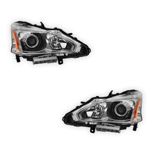 Nissan Altima (2013 - 2015) Replacement Chrome Halogen Headlights LH + RH