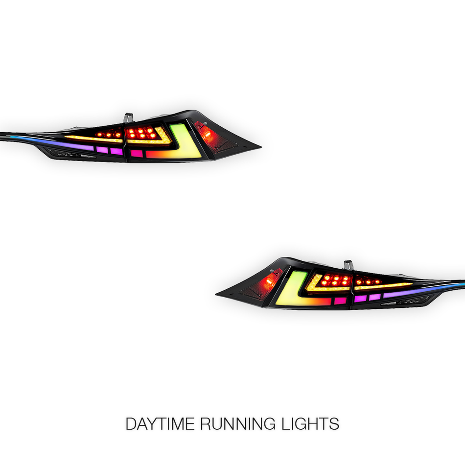 Lexus IS F (2014) Sequential Full LED Inner and Outer RGB Tail Lights Assembly