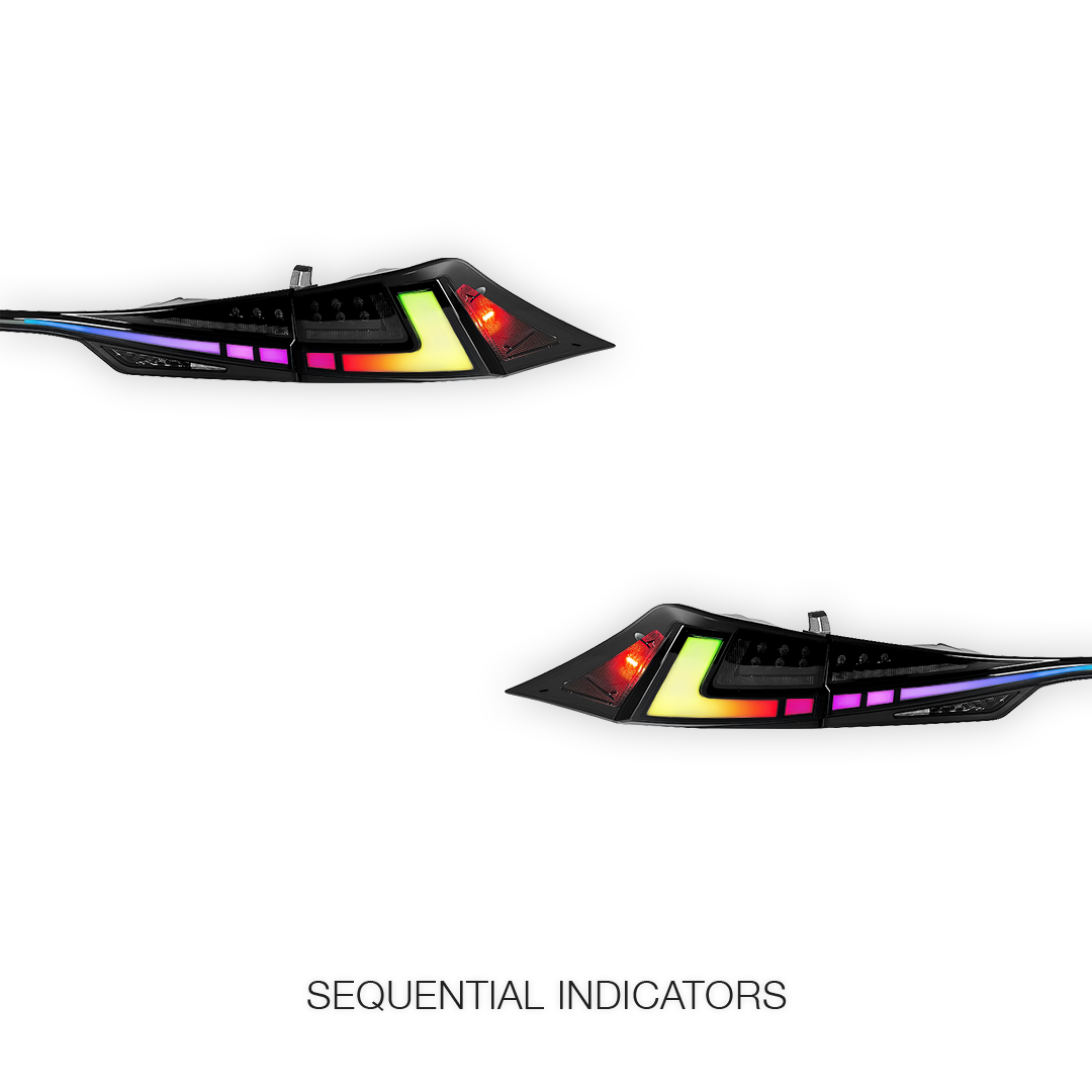 Lexus IS350 (2014 - 2020) Sequential Full LED Inner and Outer RGB Tail Lights Assembly