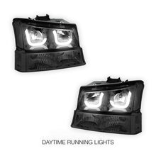 Chevrolet Silverado 1500 HD LS / LT (2003 - 2006) Dual LED DRL Headlights LH + RH
