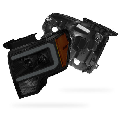 Ford F-150 (2009 - 2014) LED DRL Projector Headlights LH + RH