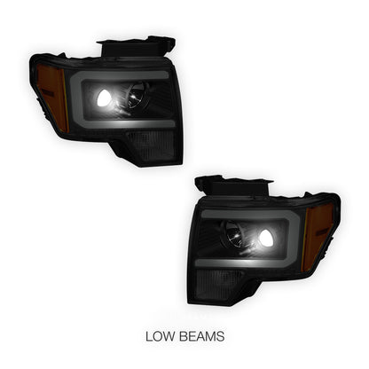 Ford F-150 (2009 - 2014) LED DRL Projector Headlights LH + RH
