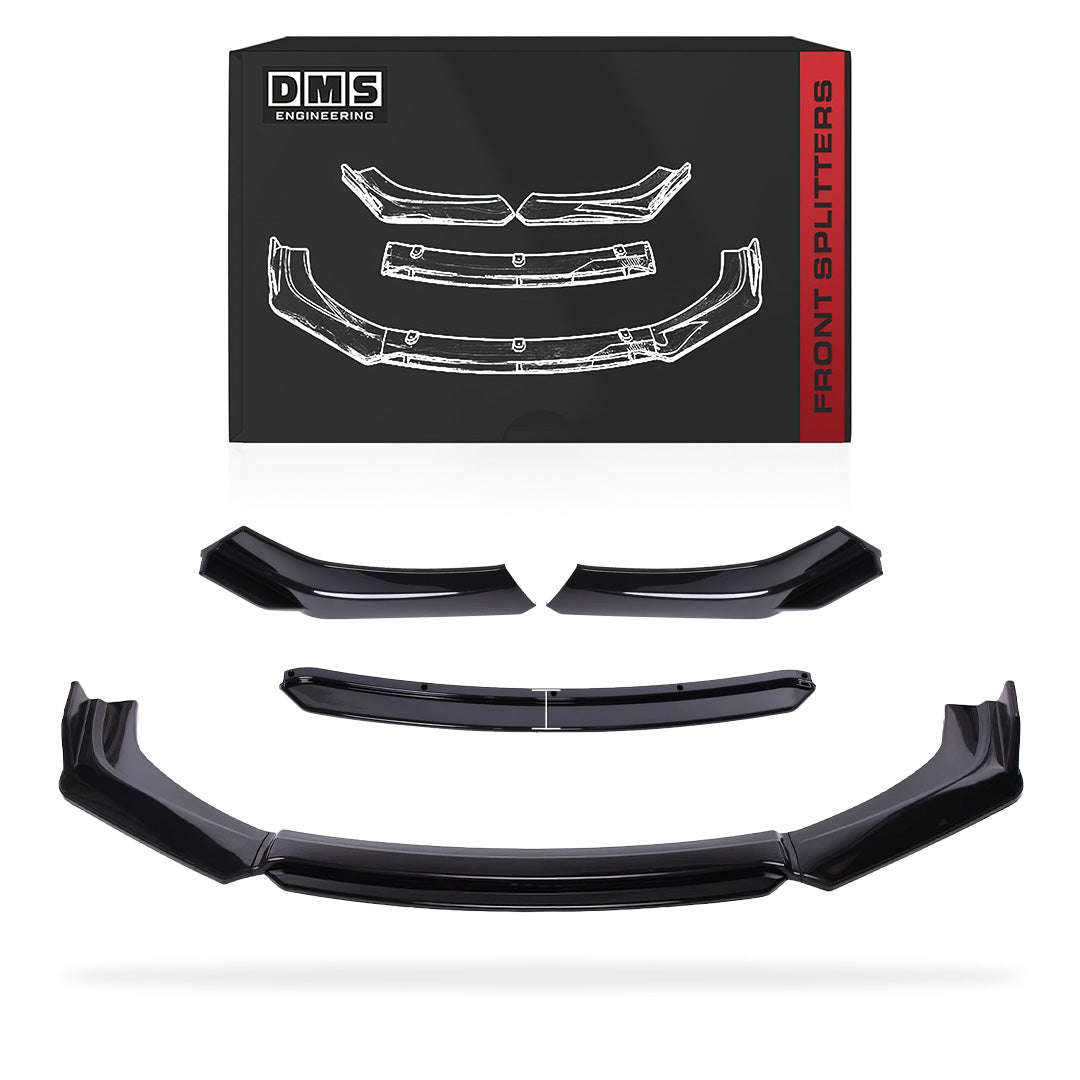 Tesla Model 3 (2017 - 2022) Glossy Black Painted Front Splitters