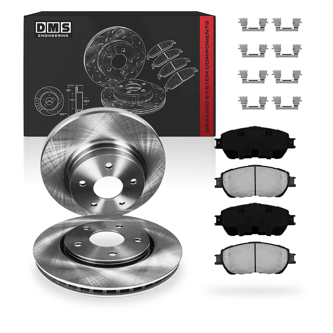 Toyota Avalon (2005 - 2007) Front and Rear Standard Brake Rotors and Brake Pads LH + RH