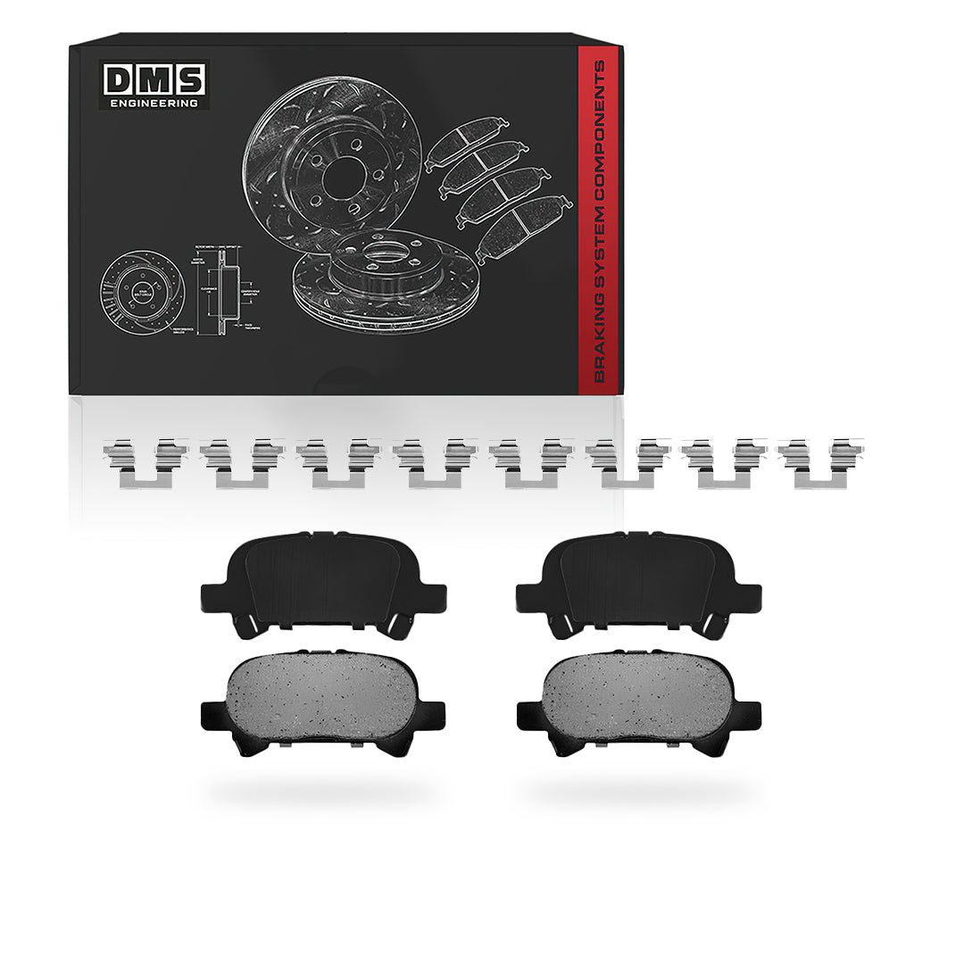 Toyota Avalon (2005 - 2007) Front and Rear Standard Brake Rotors and Brake Pads LH + RH