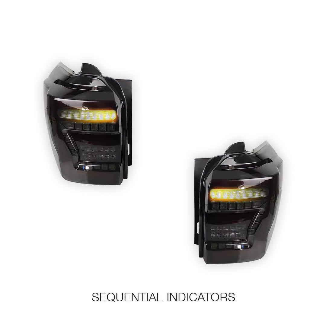 Toyota 4Runner (2010 - 2024) Sequential LED Smoked Tail Lights LH + RH