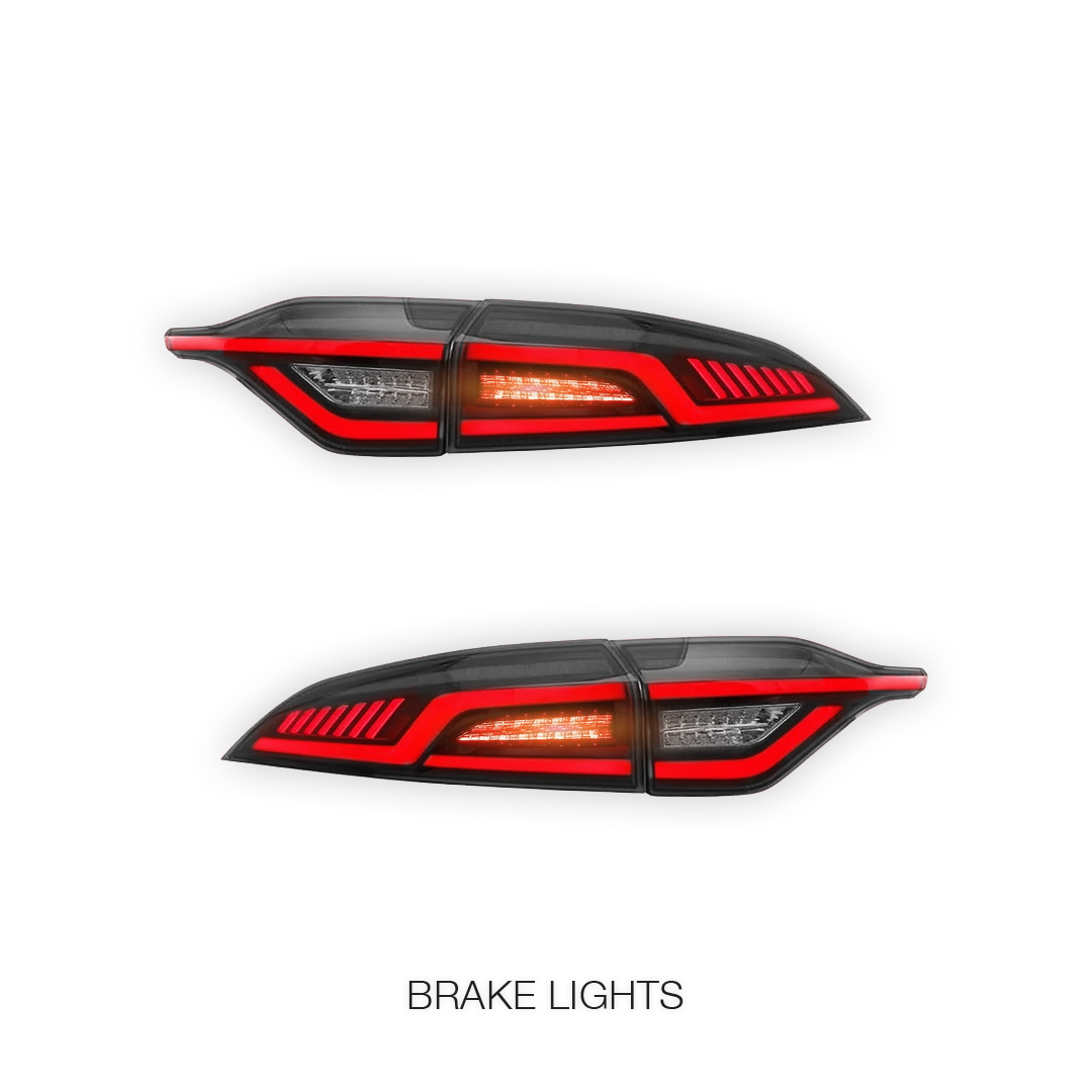 Toyota Corolla (2020 - 2025) Sequential Smoked LED Inner and Outer Tail Lights LH + RH
