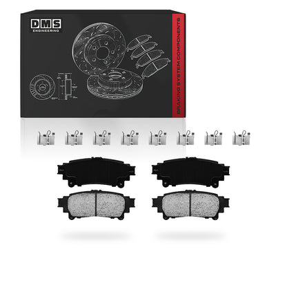 Toyota Highlander (2014 - 2019) Front and Rear Standard Brake Rotors and Brake Pads LH + RH