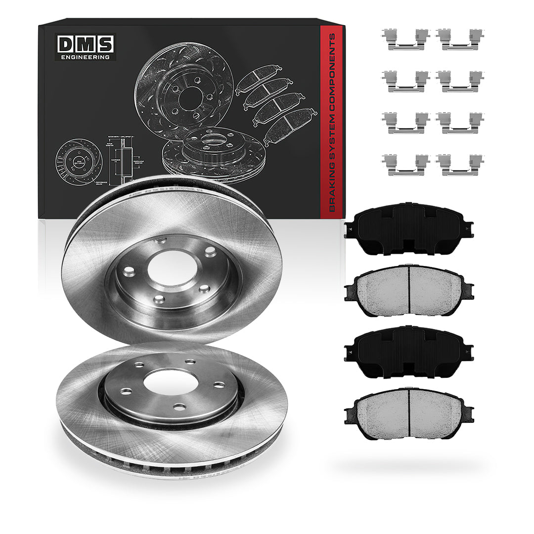 Toyota Avalon (2005 - 2007) Front and Rear Standard Brake Rotors and Brake Pads LH + RH