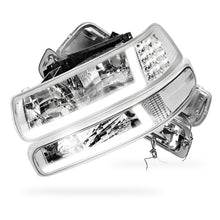 Chevrolet Silverado 1500 HD LS / LT (2001 - 2002) LED DRL Bar Headlights LH + RH