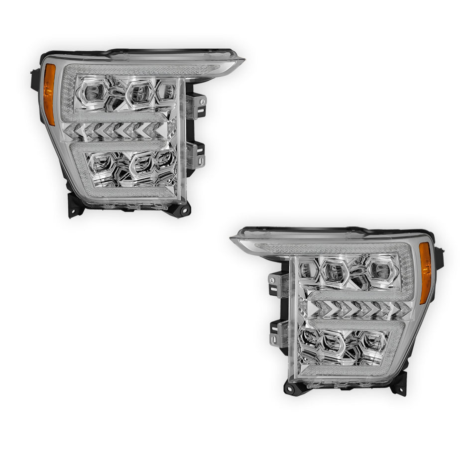 Ford F-150 (2021 - 2023) Full LED Projector Sequential Signal Headlights LH + RH