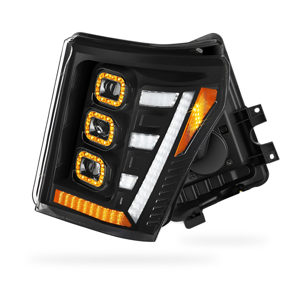Ford F-250 Super Duty (2011 - 2016) Switchback Sequential Signal LED Projector Headlights LH - RH