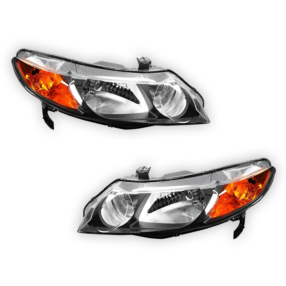Honda Civic (2006 - 2011) Replacement Headlights LH + RH