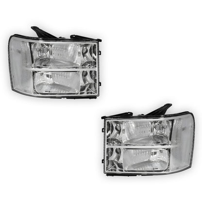 GMC Sierra 1500 Denali / SLE / SLT (2007 - 2013) Replacement Headlights LH + RH