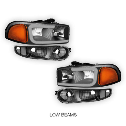 GMC Sierra 1500 Classic SL / SLE / SLT (2007) LED DRL Headlights LH + RH