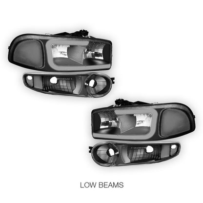 GMC Sierra 1500 Classic SL / SLE / SLT (2007) LED DRL Headlights LH + RH