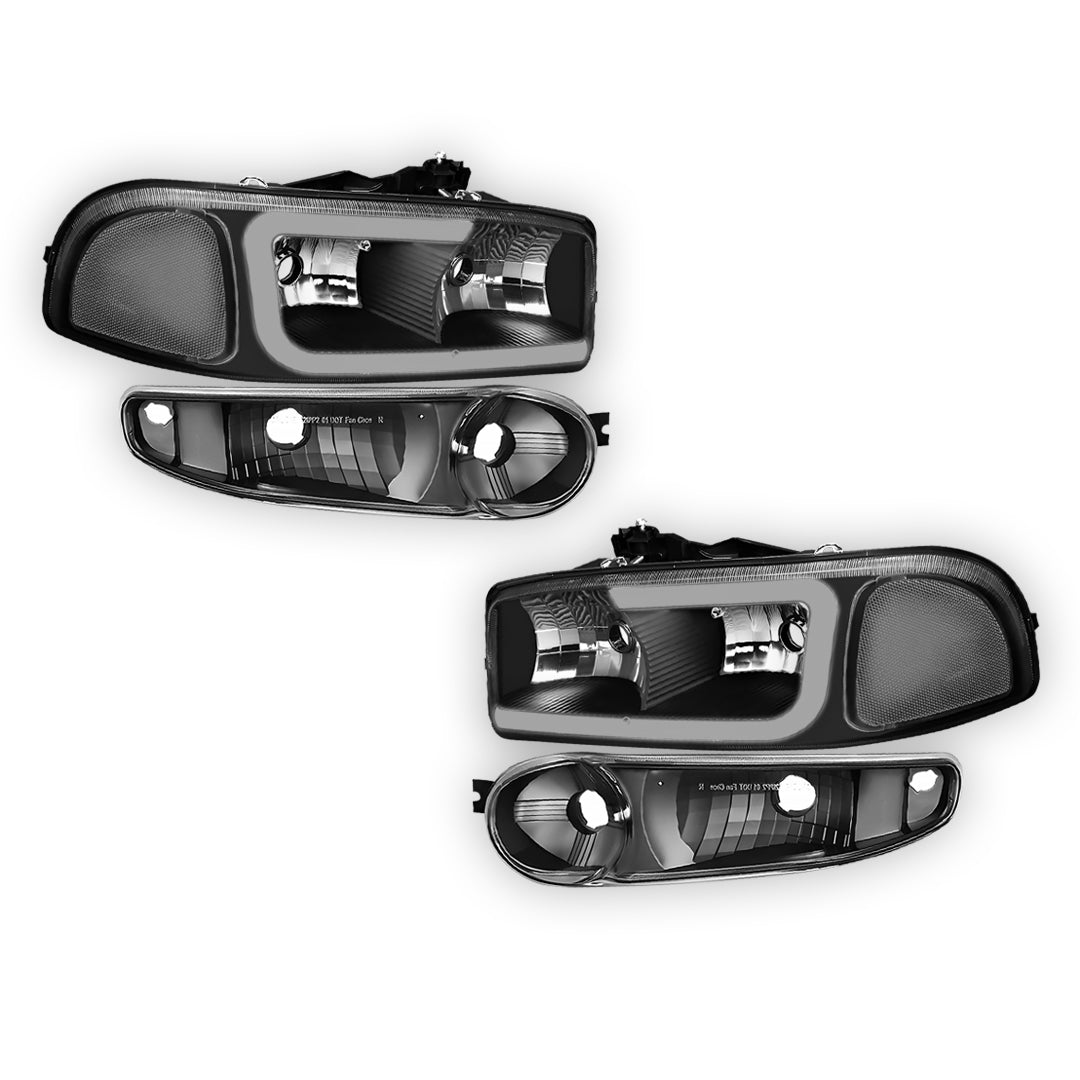 GMC Sierra 1500 Classic SL / SLE / SLT (2007) LED DRL Headlights LH + RH