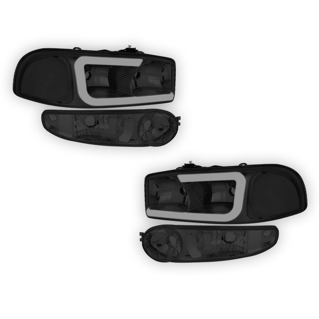 GMC Sierra 1500 Classic SL / SLE / SLT (2007) LED DRL Headlights LH + RH