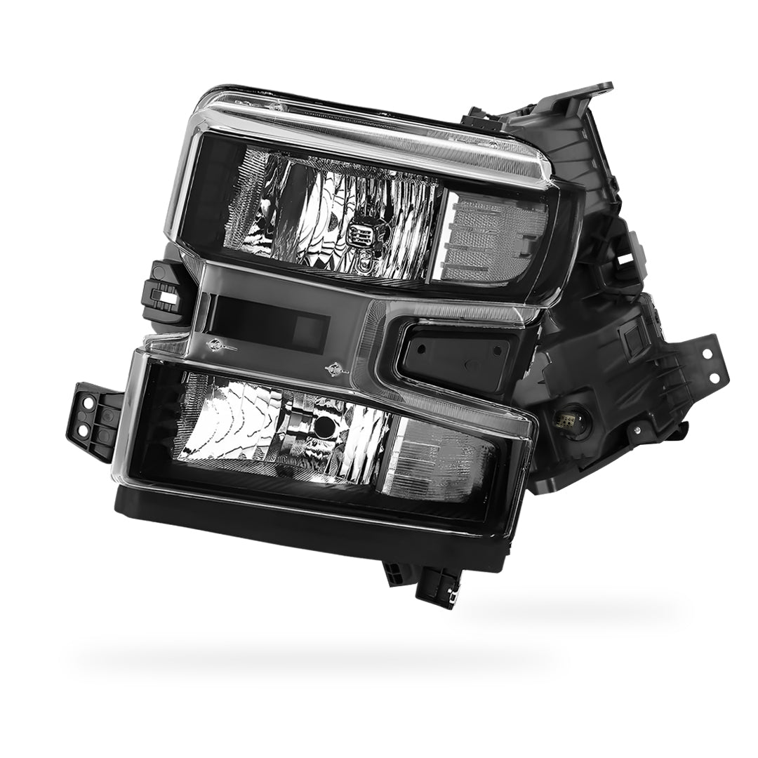 Chevrolet Silverado 1500 Custom / Custom Trail Boss / WT (2019 - 2024) Replacement Headlights LH + RH