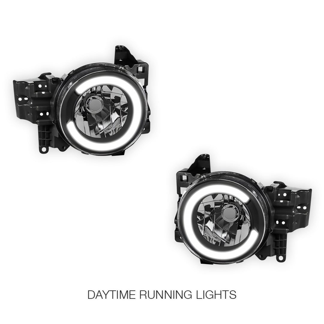 Toyota FJ Cruiser (2007 - 2014) LED DRL C-Halo Driving Headlights LH + RH