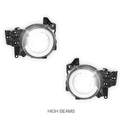 Toyota FJ Cruiser (2007 - 2014) LED DRL C-Halo Driving Headlights LH + RH