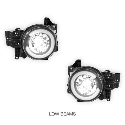 Toyota FJ Cruiser (2007 - 2014) LED DRL C-Halo Driving Headlights LH + RH