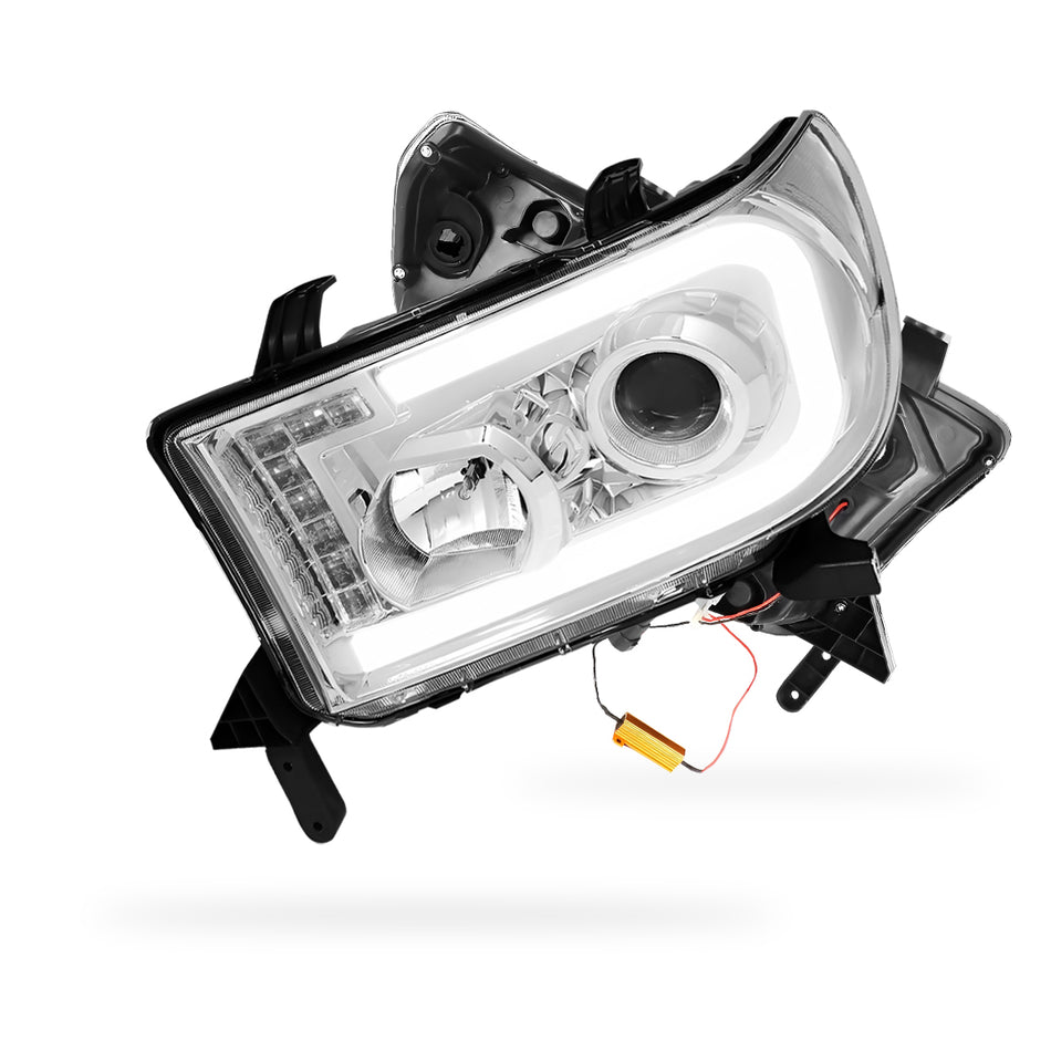 Toyota Sequoia (2008 - 2017) LED Turn Signal DRL Tube Projector Headlights LH + RH