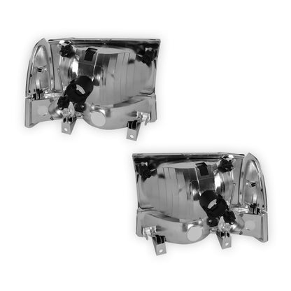 Ford Excursion (2000 - 2004) Replacement Headlights and Bumper Lights LH + RH
