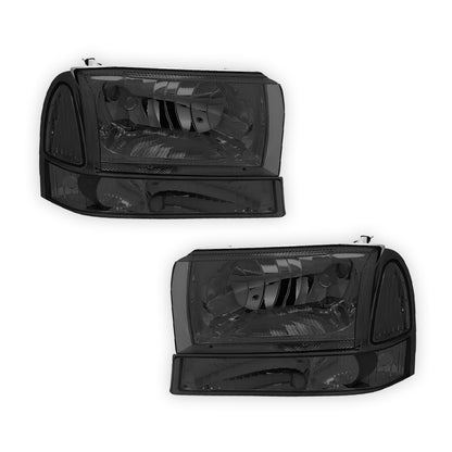 Ford Excursion (2000 - 2004) Replacement Headlights and Bumper Lights LH + RH