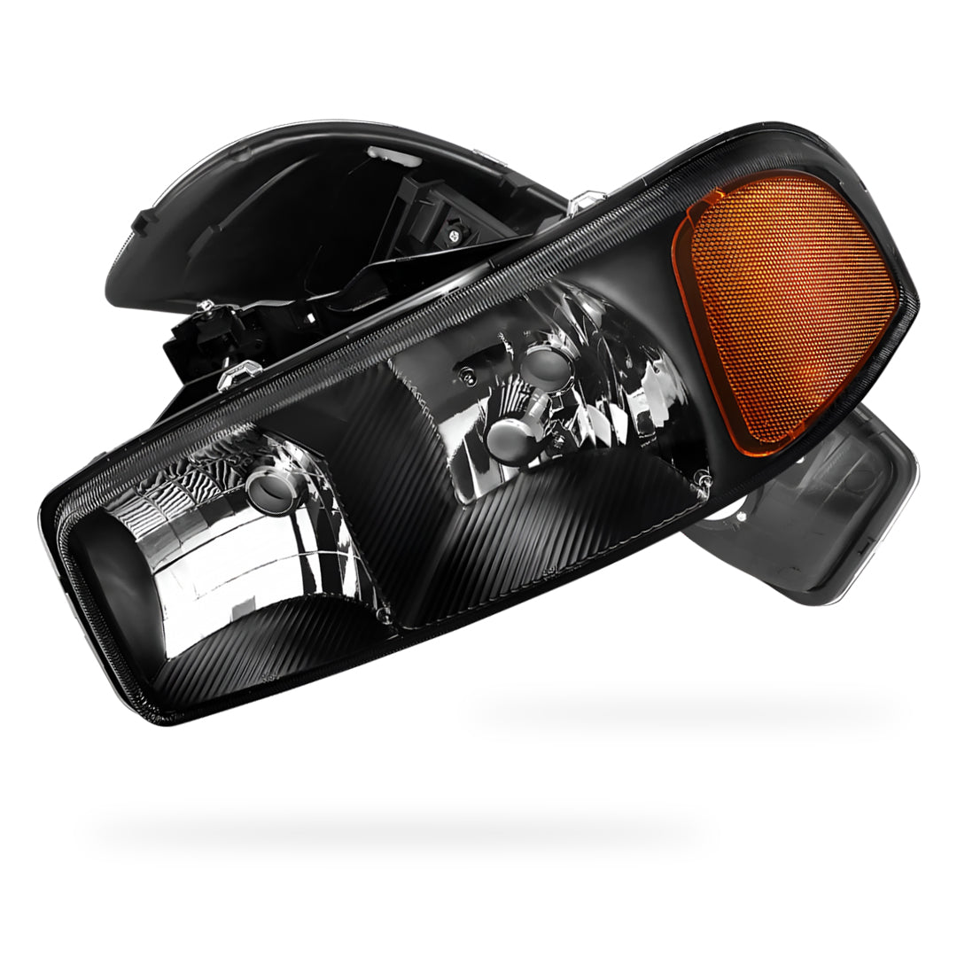 GMC Sierra 1500 C3 / SLE / SLT (1999 - 2007) Replacement Headlights LH + RH