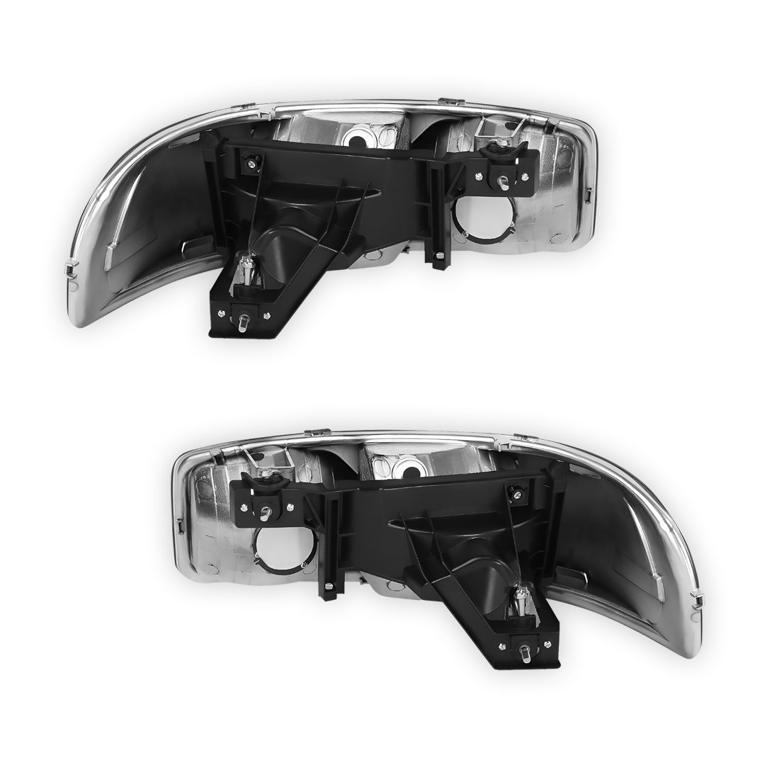 GMC Sierra 1500 C3 / SLE / SLT (1999 - 2007) Replacement Headlights LH + RH