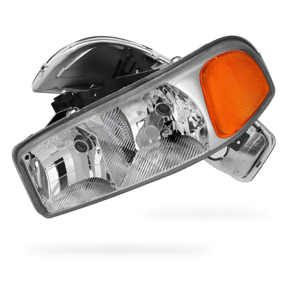 GMC Sierra 1500 C3 / SLE / SLT (1999 - 2007) Replacement Headlights LH + RH