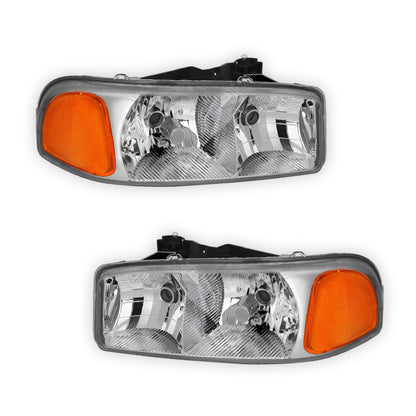 GMC Sierra 1500 C3 / SLE / SLT (1999 - 2007) Replacement Headlights LH + RH